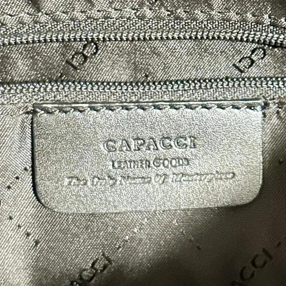 Gently Used CAPACCI Black Leather Shoulder Bag - Picture 9 of 11